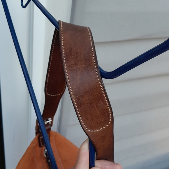 Dooney & Bourke Hobo Orange Shoulder Bag VGUC - Picture 9 of 11